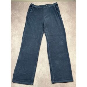 LL Bean Corduroy Pull‎ On Maternity Pants Relaxed Fit Blue Size L/MT Casual